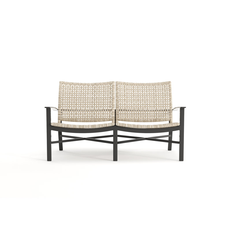 Jasper 59.25'' Wide Wicker Loveseat