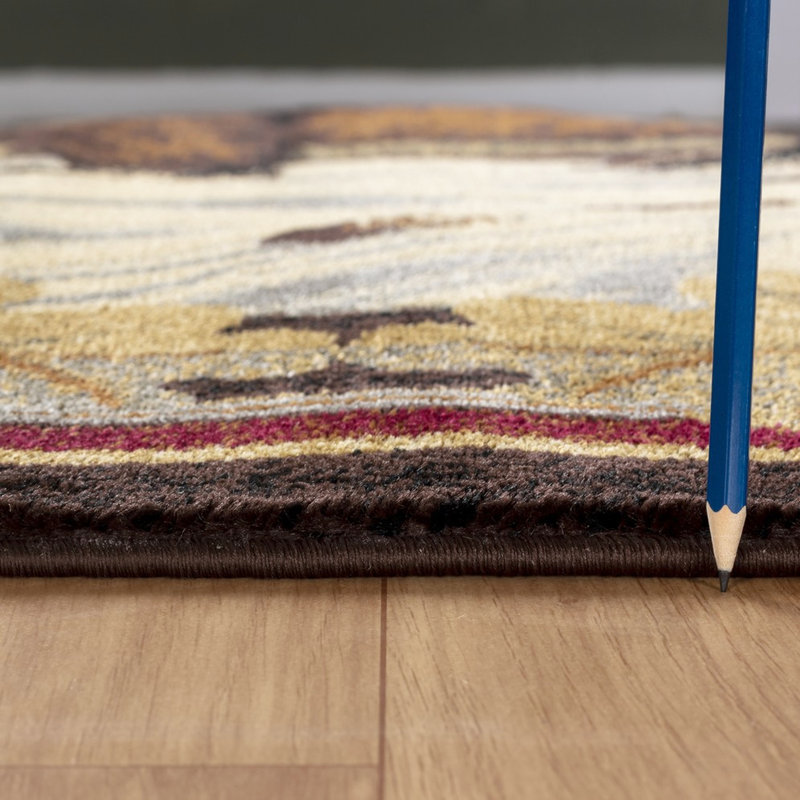 Nature's Nest 2X3 Ft. Lodge Area Rug - Brown Polypropylene, And Attractive For Home Multi 2 X 3 Nest, Polypropylene With A Smooth Pile