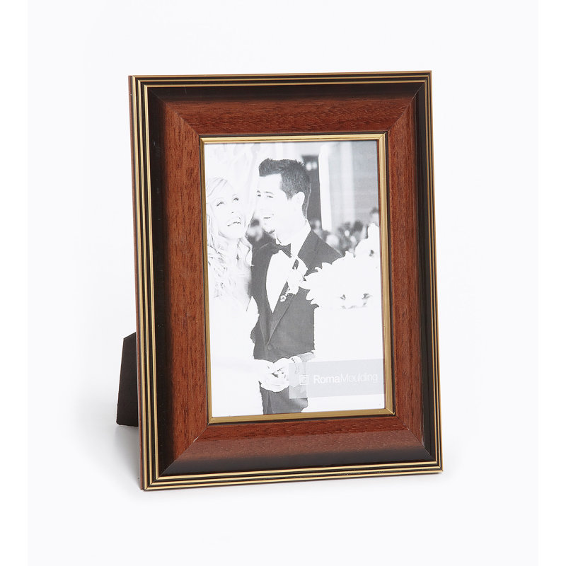 Cadre photo Ramino, 8" x 10", Acajou / or