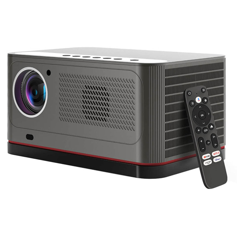 Projecteur Etoe Whale Pro: Android Tv 11,0, Natif 1 080p / 1 500 Ansi, décodage 4k, mise au point automatique / Keystone et audio Dolby (Wi-fi double bande)