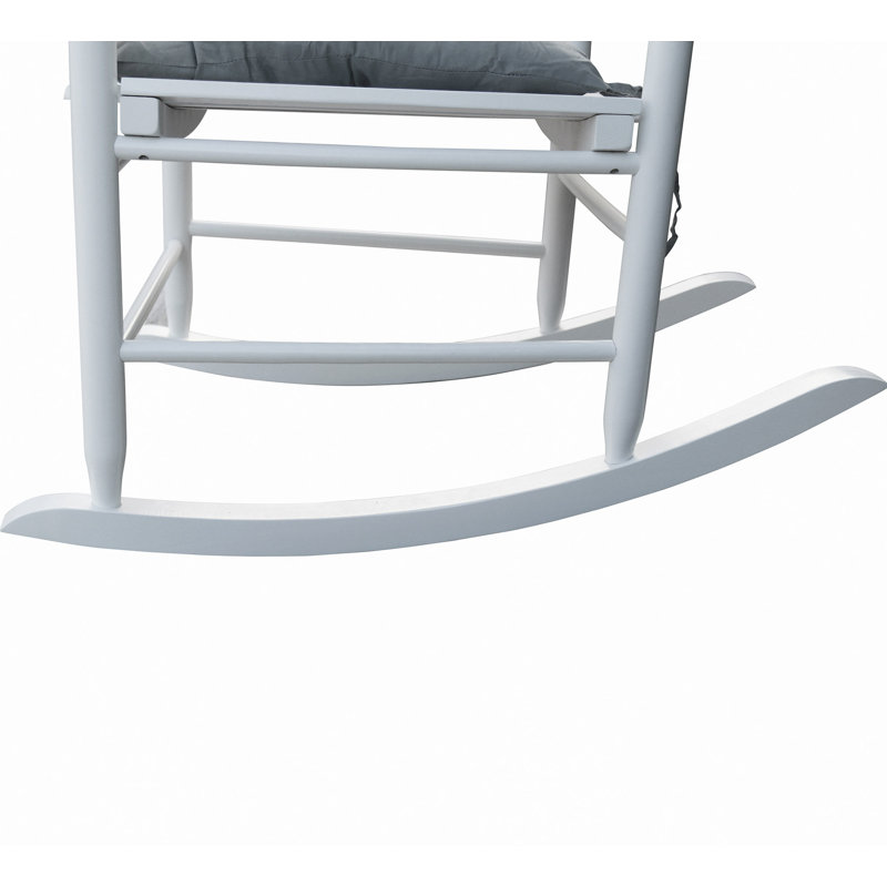 Chaise berçante en bois, sans tapis