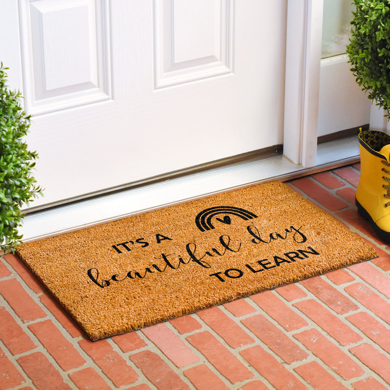 It's a Beautiful day to Learn Doormat, 24" W x 36" L