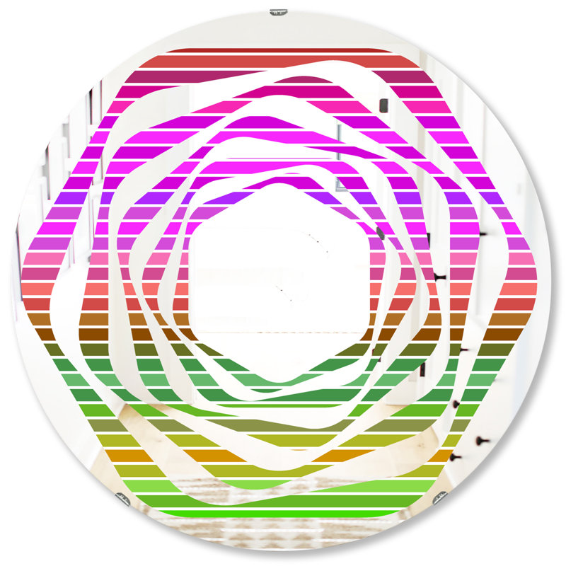 Miroir mural Whirl, H 31,5 po x l po
