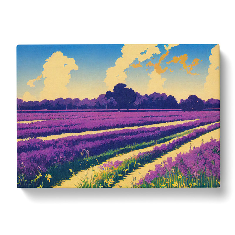 Brilliant Bluebell Field - Wrapped Canvas, 35cm H x 50cm W x 3cm D