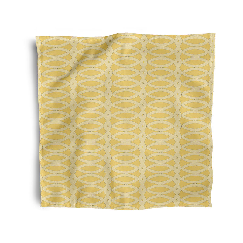 Johnsburg Geometric Napkins, Yellow