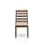 5-piece Dining Room set consists of a Round Kitchen Table and 4 Light Tan Linen Fabric stackable Dining Chair, Antique Walnut Finish.-567763437-593953266-593953267