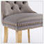 Chaise de salle à manger rembourrée en velours moderne avec anneau à tirer (ensemble de 2)-1415673428-1415673408