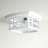 Cayman Matte White 2 - Bulb Outdoor Flush Mount