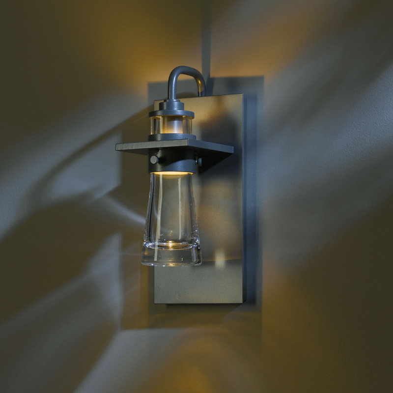 Erlenmeyer Large Outdoor Sconce, Coastal Burnished Steel