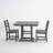 Space Saving Patio Dining Sets, Hdpe 3 Piece Modern Bistro For Patio