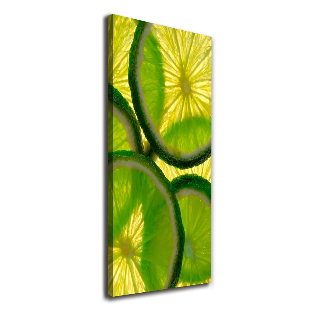 Slices Of Lime - Kunstdrucke auf Leinwand - Wrapped Canvas