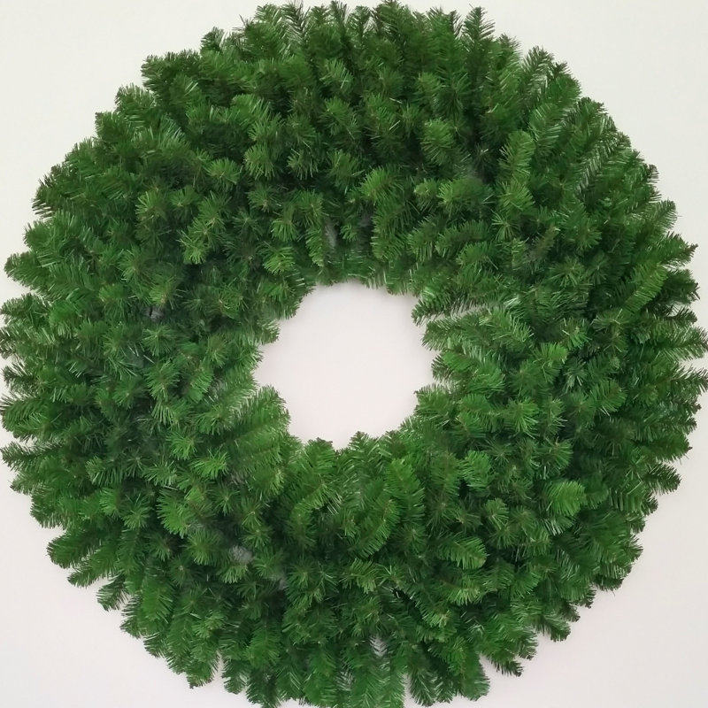 Couronne de Noël en PVC, H 48 po x l 48 po x P 6 po