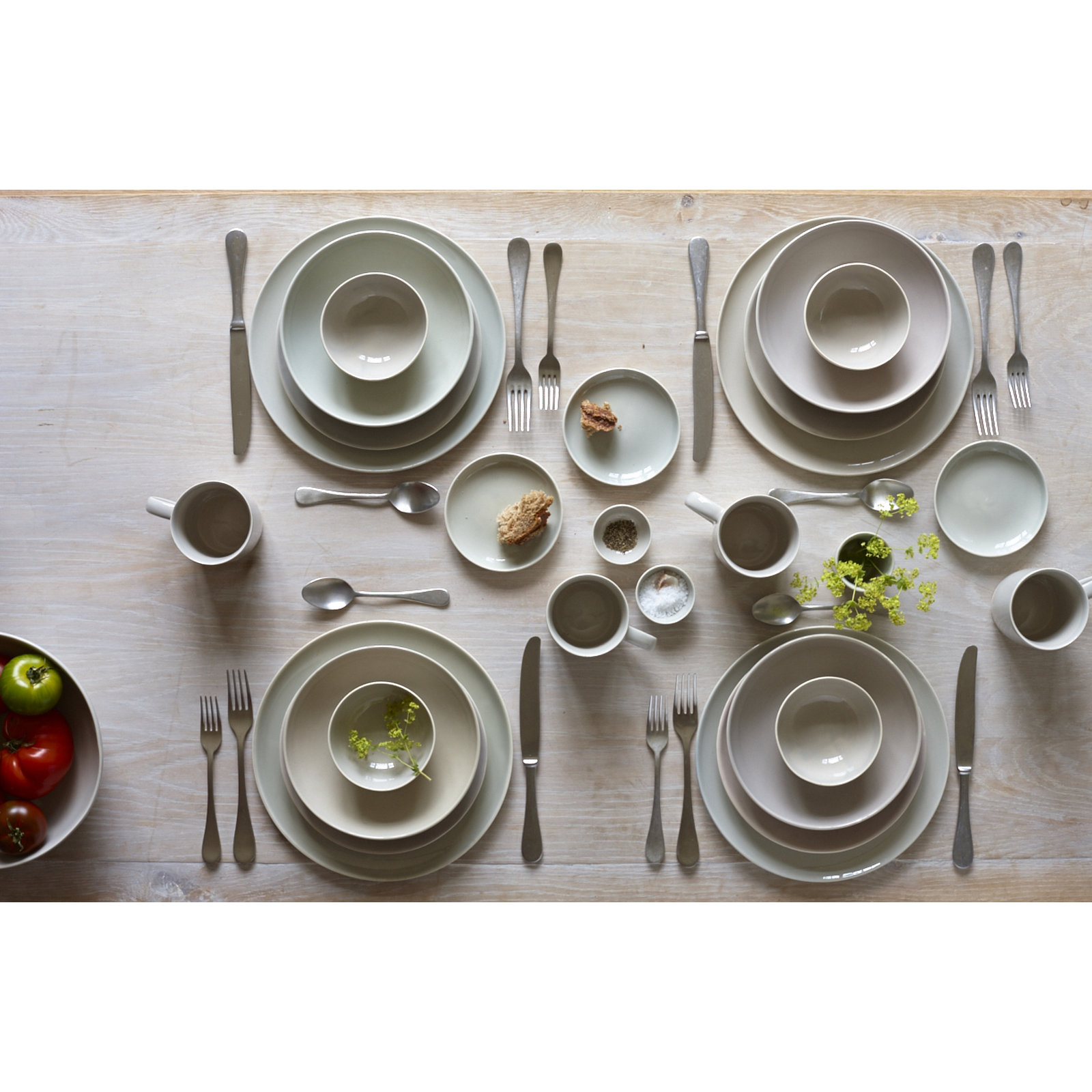Shell Bisque Porcelain Mug, Gray