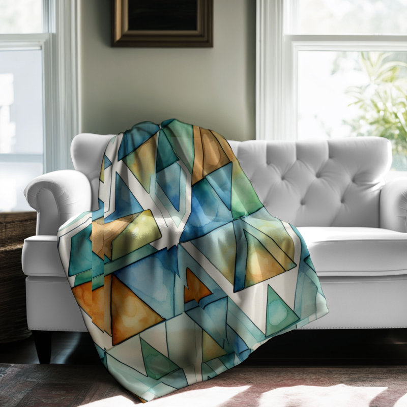 Geo Precision - 1 Piece Premium Blanket, 60" W x 80" L