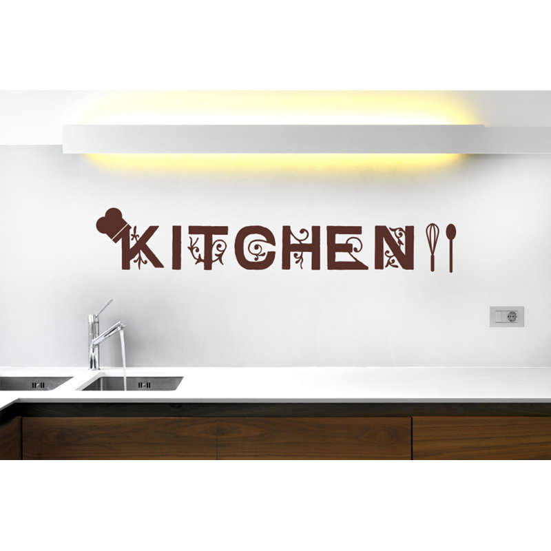 Food & Beverage Wall Decal, Brown, Medium