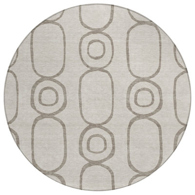Machine Washable Indoor/Outdoor Chantille ACN2344 Geometric Rug