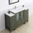 Brescia 54" Single Sink Freestanding Bathroom Vanity with Ceramic Top and Matching Mirror-107174064