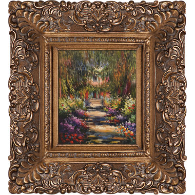 Peinture sur toile, "Garden Path at Giverny"