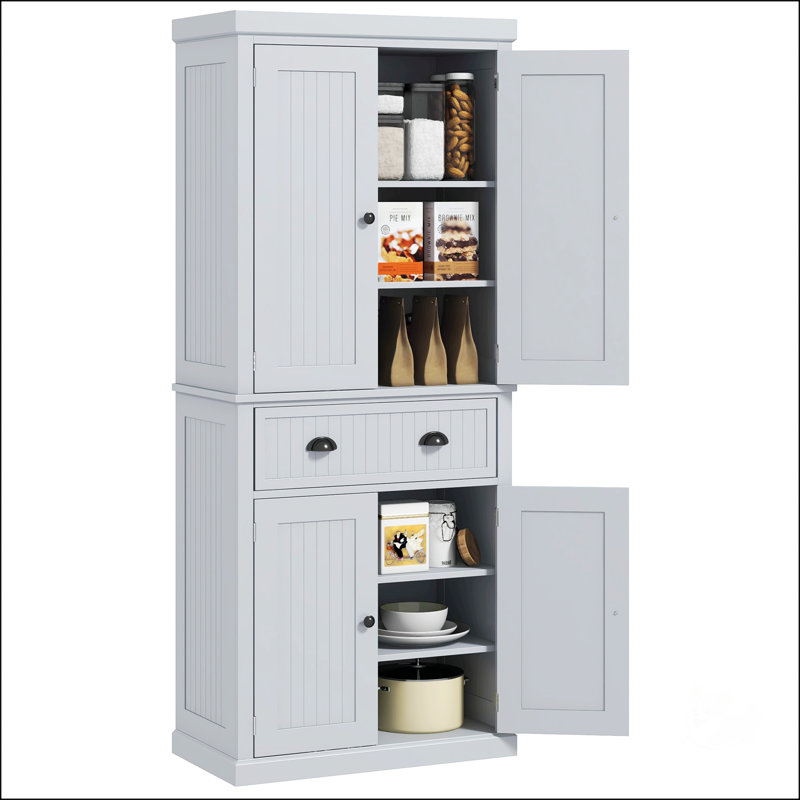 Armoire de rangement 72 po, Gris