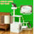 White Cat Tree with Litter Box Enclosure