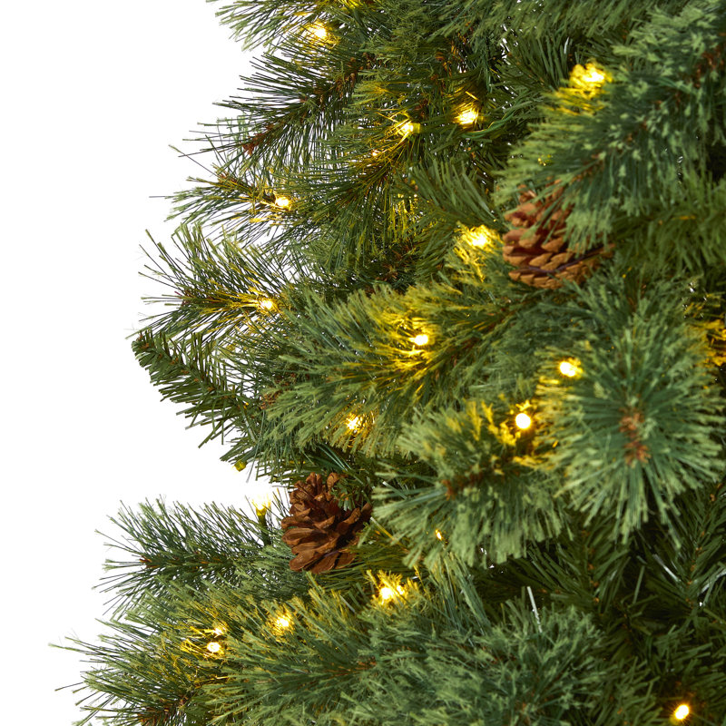 Lighted Artificial Christmas Tree, 10' H