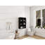Armoire de rangement murale avec tablettes ouvertes-1835948670