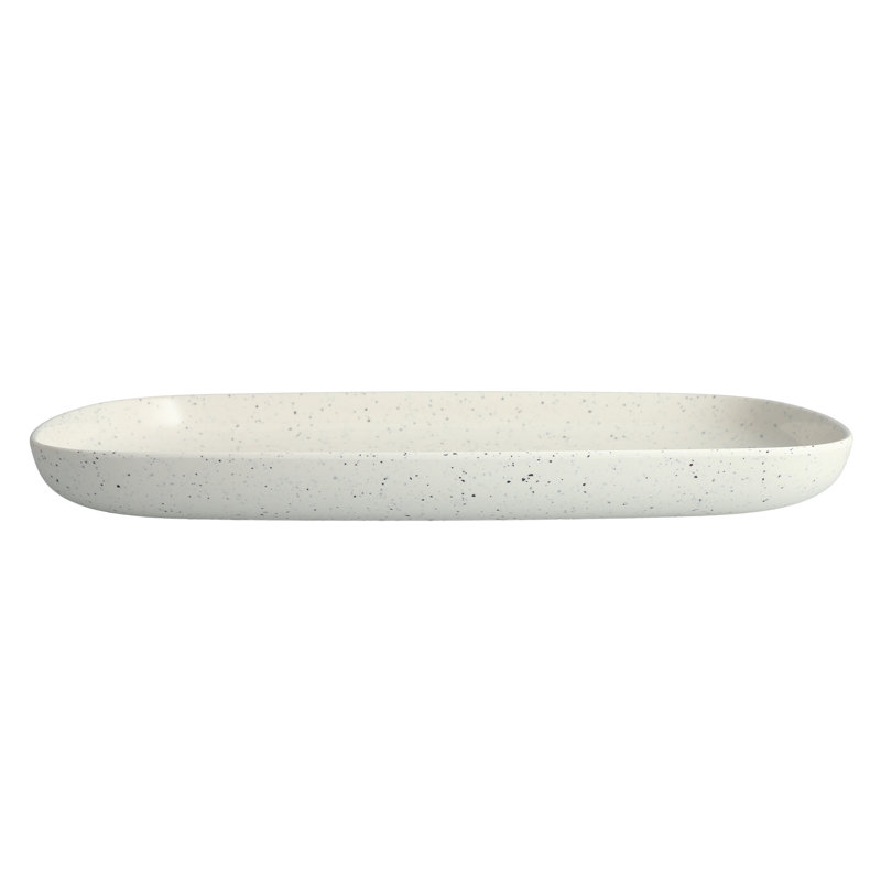 Fortessa Maskell Coupe Melamine Platter, White