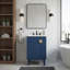 Ensemble de meuble-lavabo simple autoportant avec portes à fermeture douce-549984552