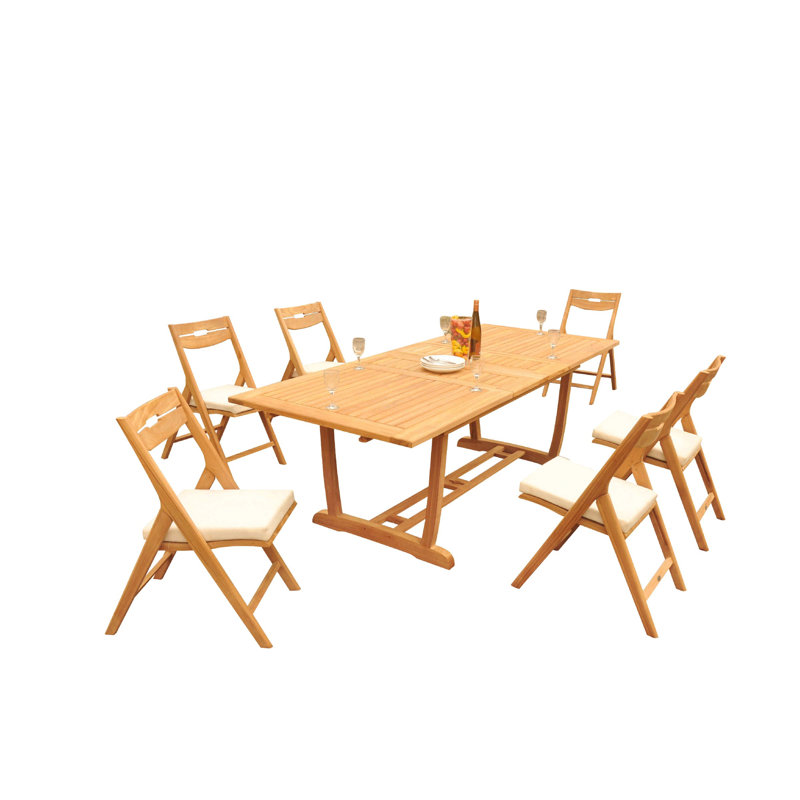 Ensemble repas pour 6 personnes Cimara, 105 po x 40 po x 31,5 po
