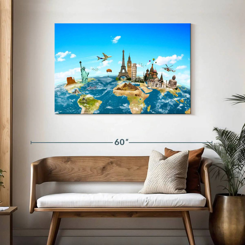 Senne Travel Monuments, 30" H x 45" W