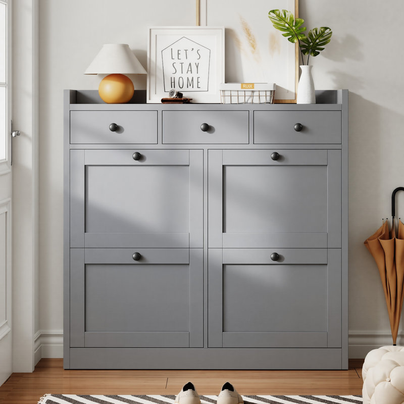 16 Pair Flip Down Shoe Storage