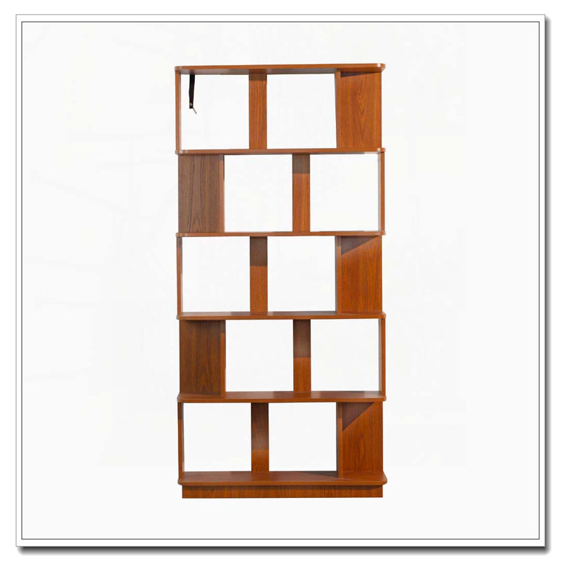 Bibliothèque de rangement ouverte à 5 niveaux L 31,5 "x H 64,56", Chêne foncé