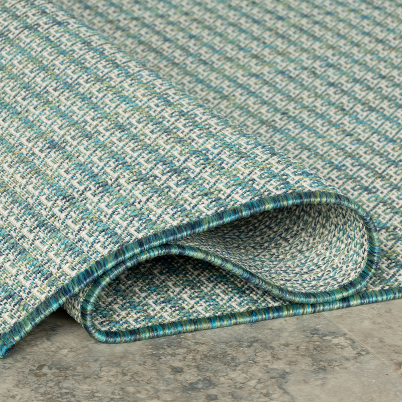 Tirzah Modern Indoor/Outdoor Rug, Rectangle 9'6" x 12'