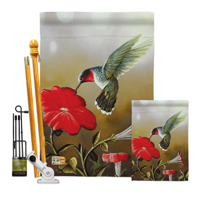Ensemble de drapeaux en polyester double face 40 po x 28 po