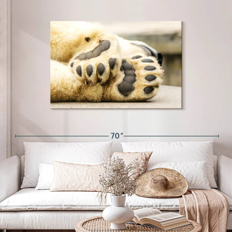 Brampt Polar Bear Paws, 30" H x 45" W