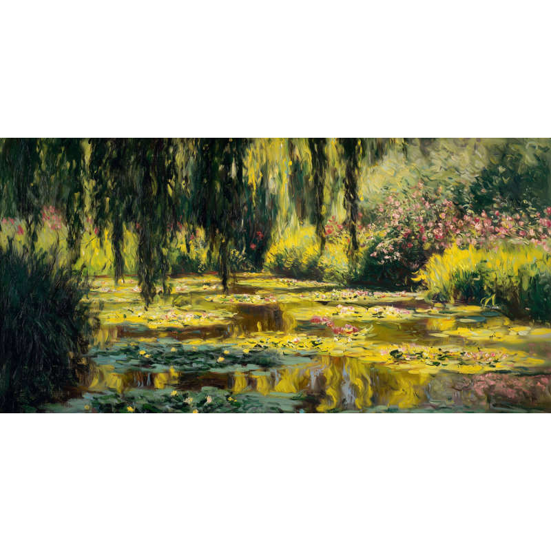Toile tendue Golden Willow Pond, H 24 po x l 48 po x P 1,5 po