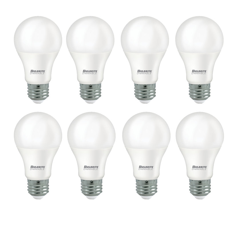 9 W (équivalent à 60 watts), DEL A19, à intensité variable, ampoule blanc chaud (2 700 K) E26 / base moyenne (standard)