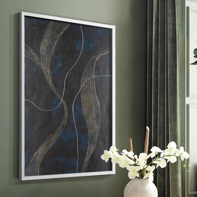 «Laminar Flow II», reproduction encadrée - bois massif
