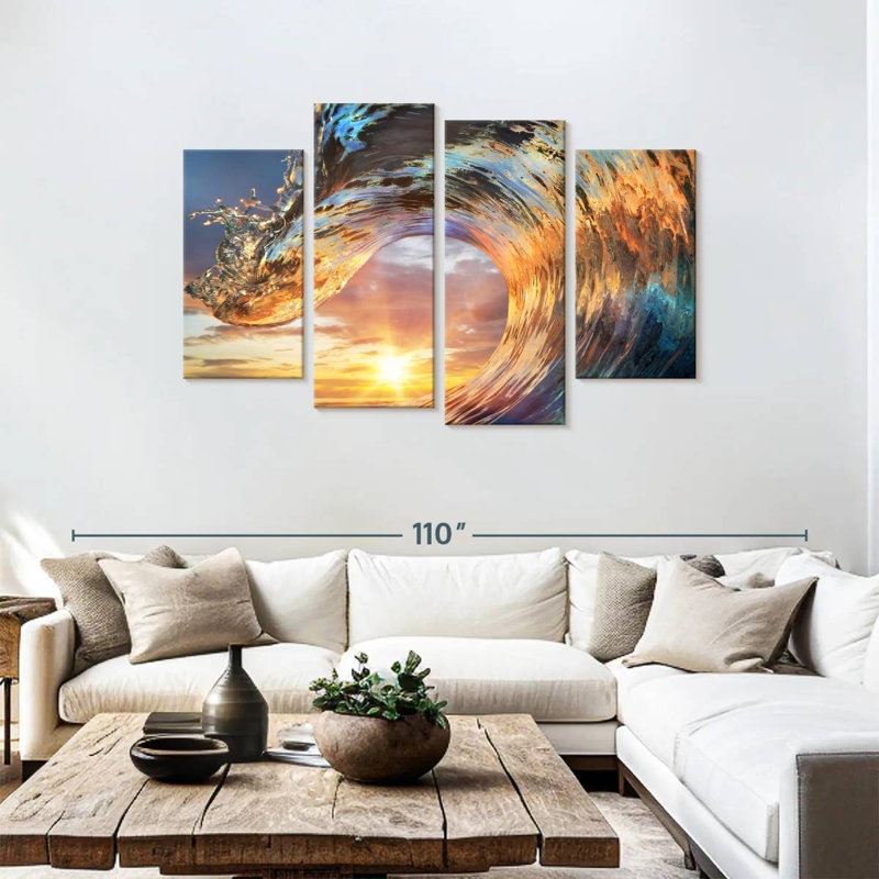 Gillard Curling Ocean Wave, H 48 po x l 75 po