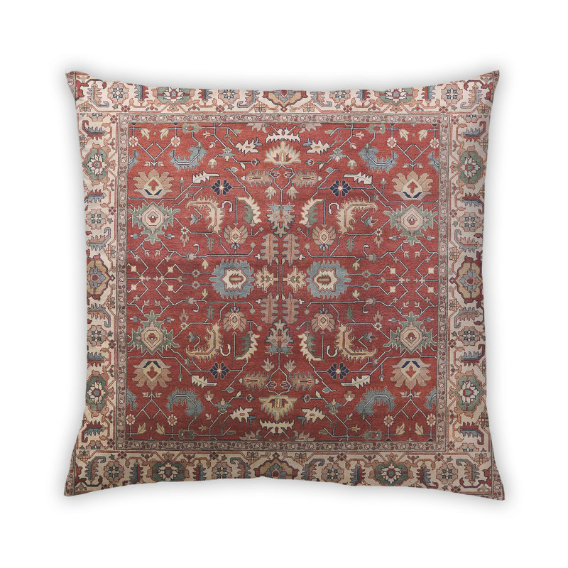 Damask Outdoor Throw Pillow