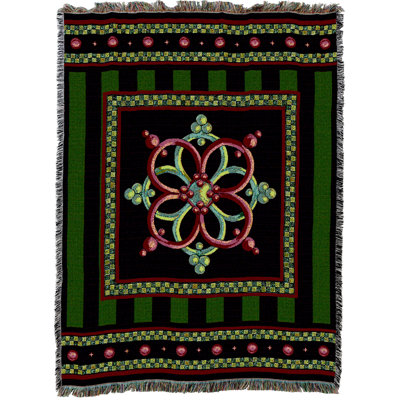 Pure Country Weavers Holiday Americana Blanket - Gift Tapestry Throw Woven from Cotton - Made in the USA (72x54)
