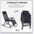 Outdoor Rocking Chairs, Foldable Reclining Anti Gravity Lounge Rocker w/ Pillow, Cup & Phone Holder-414449699