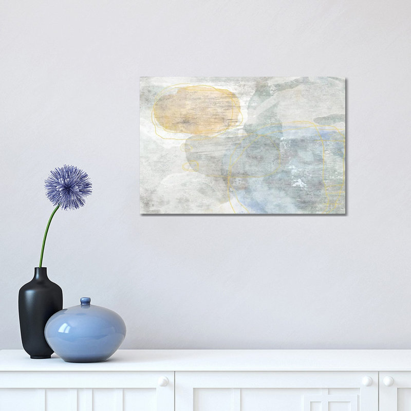 Flaxen Prairie 1 Piece Wrapped Canvas Painting, 30.48 cm H x 45.72 cm W