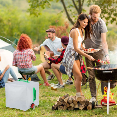 Contenant d'eau pliable pour camping avec réservoir d'eau