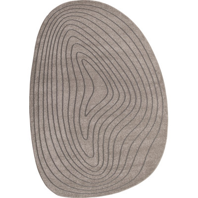 Oval Chontel Abstract Flat Weave Area Rug