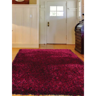 Tapis noir violet touffeté à la main Henricks