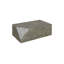 Chiseled Coffee Table, Gray Stone, Silver