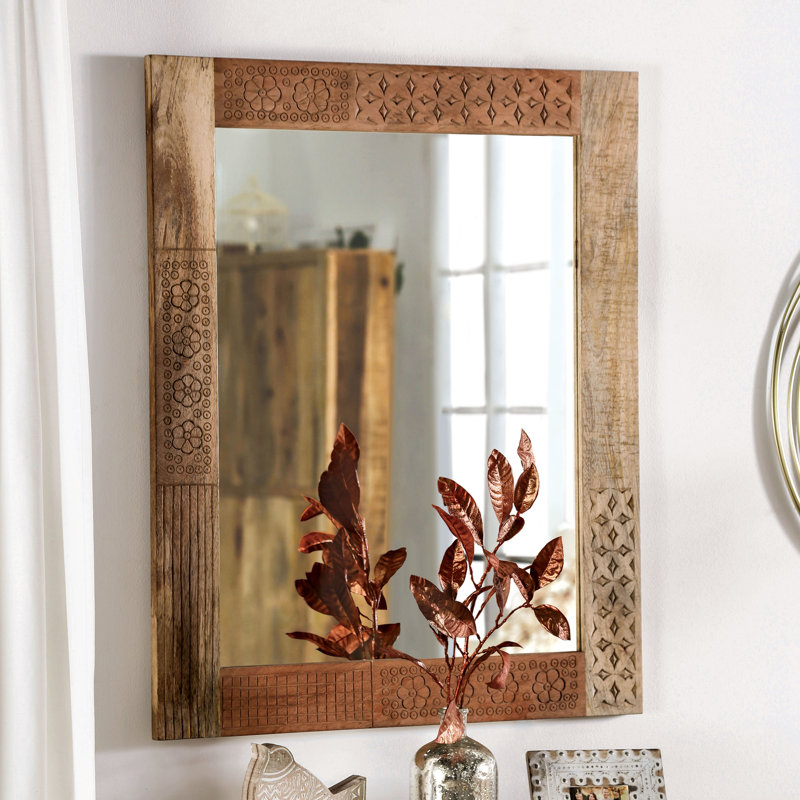 Gauvin Solid Wood Frame Wall Mirror