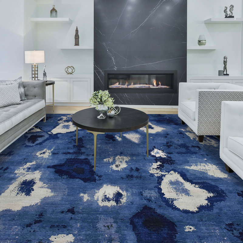 Oriental Hand Knotted Area Rug, Rectangle 10' x 14'