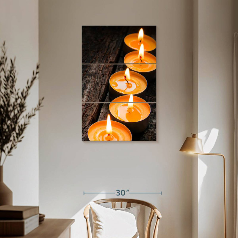 Kerrick Spa Tea Light Candles, 57" H x 36" W